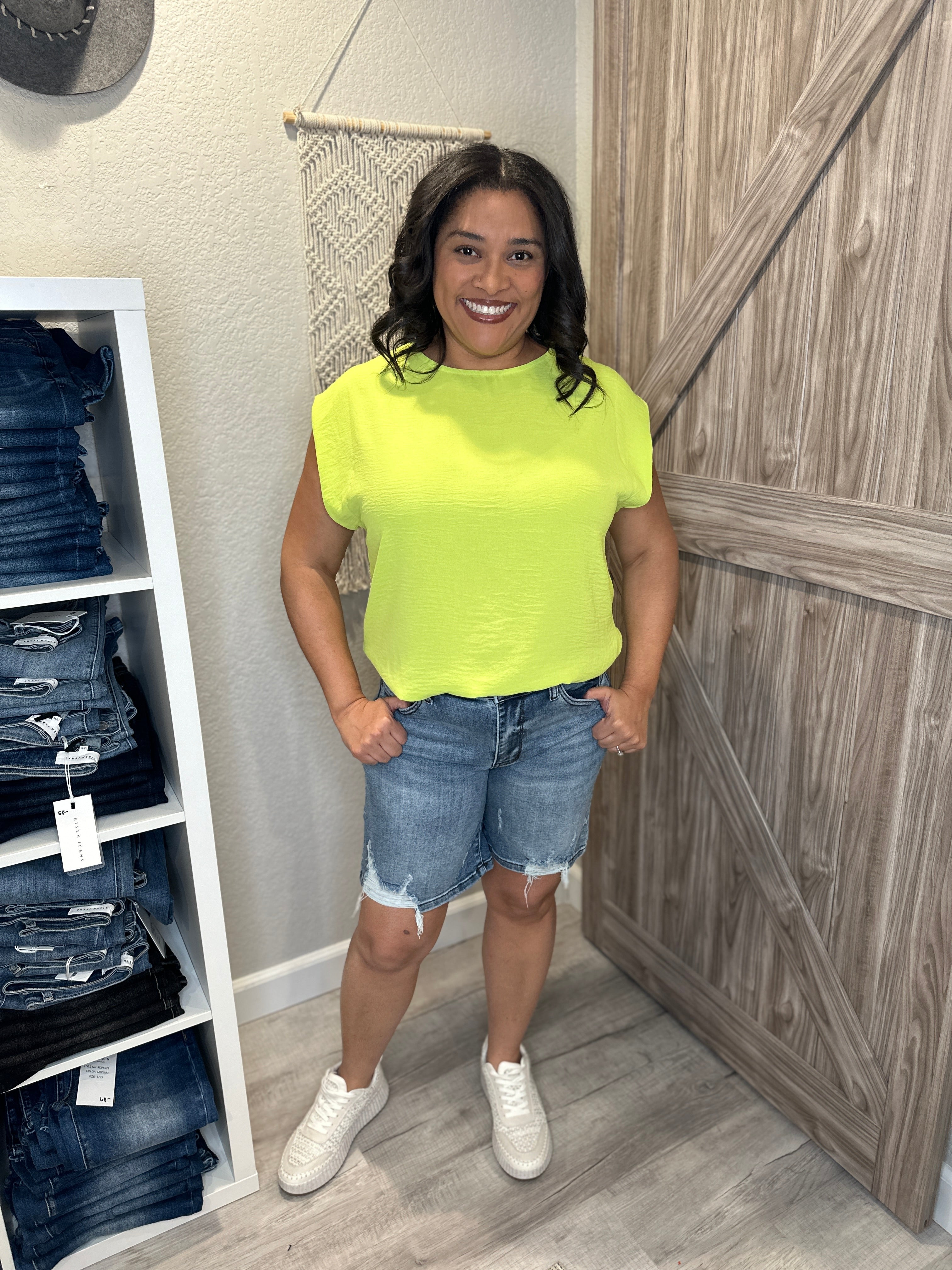 Size Small Judy Blue High Waist Destroyed Hem Bermuda Shorts