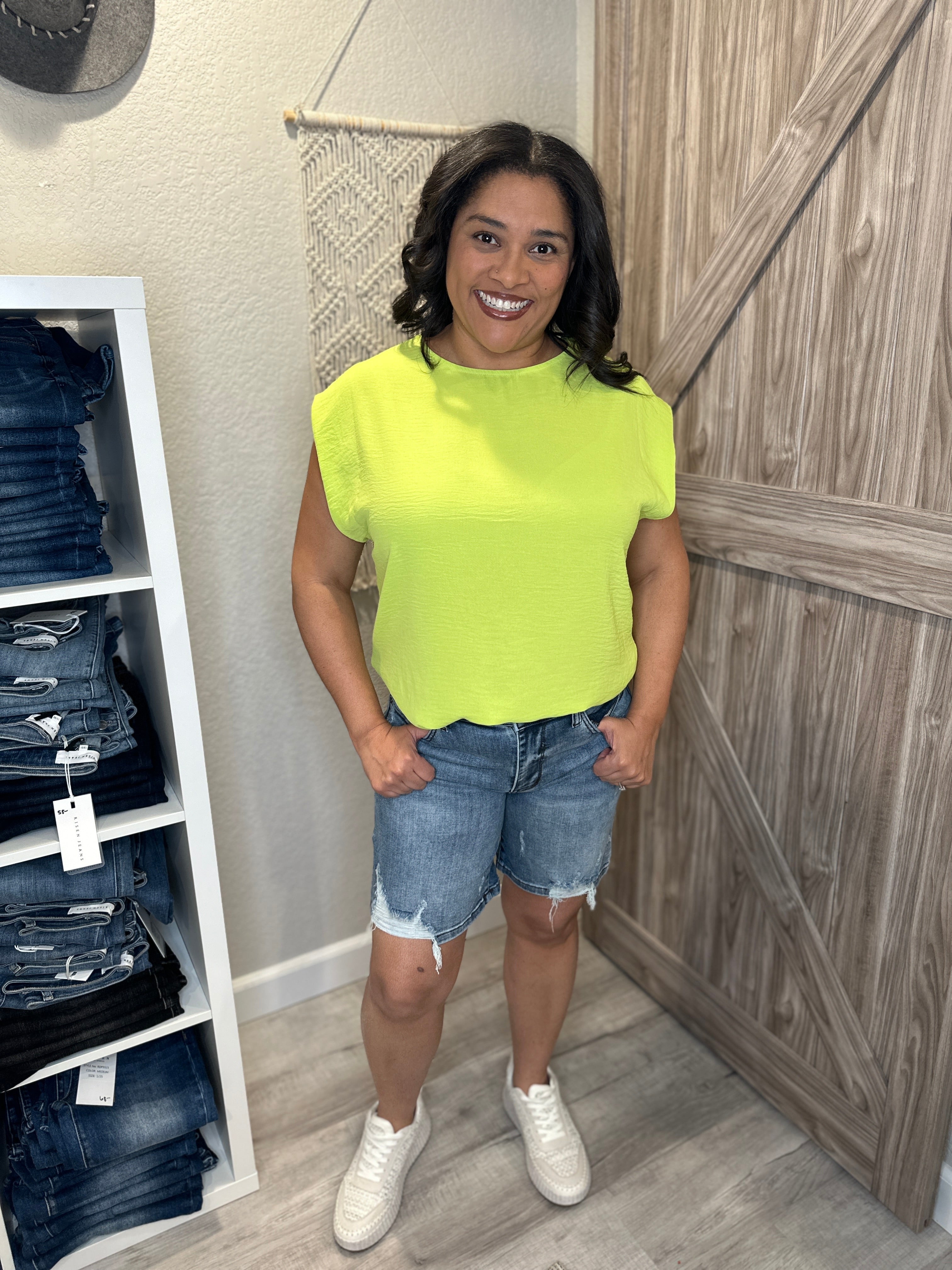 Size Small Judy Blue High Waist Destroyed Hem Bermuda Shorts