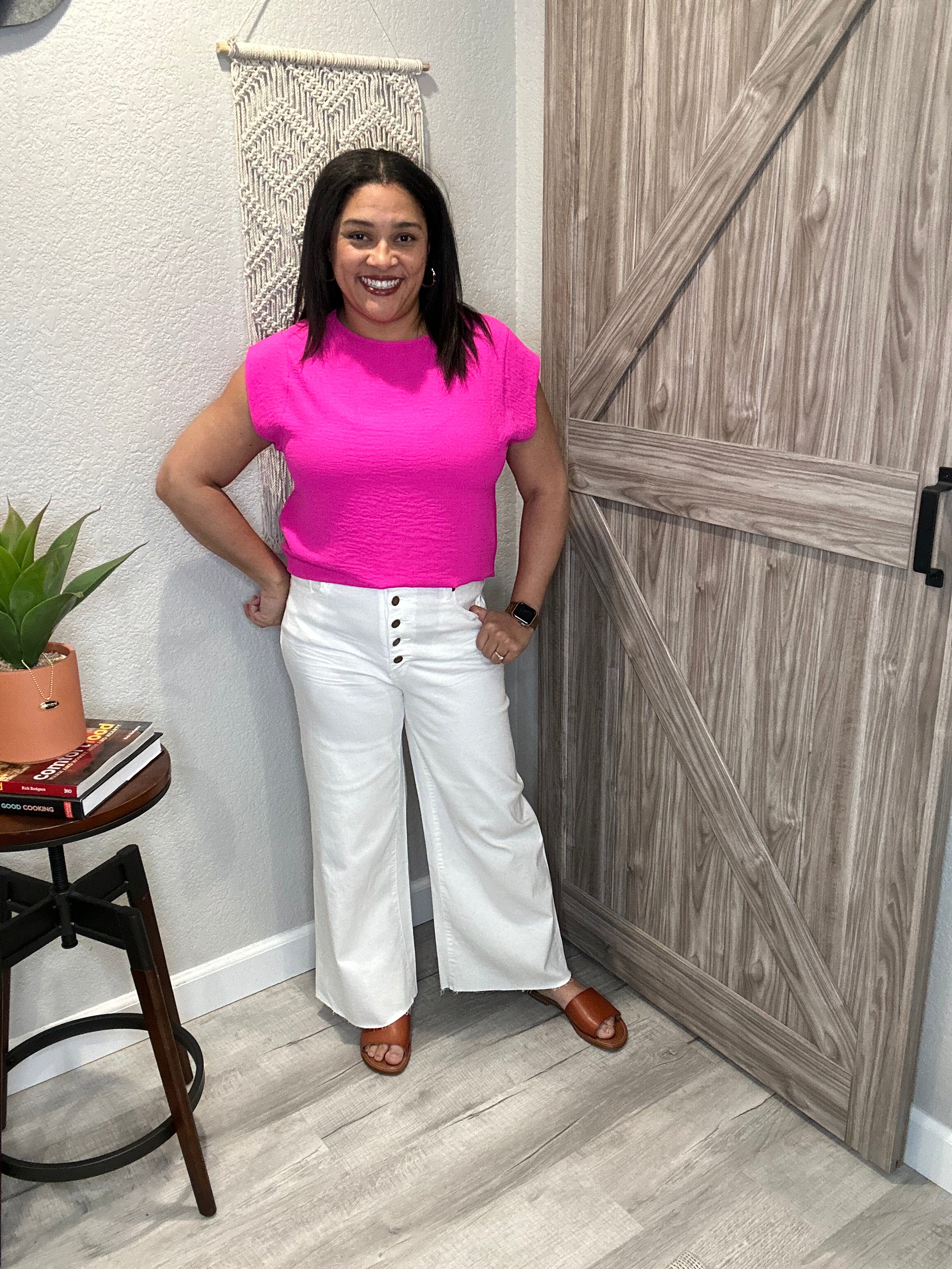 Summer Bright Easy Breezy Muscle Top