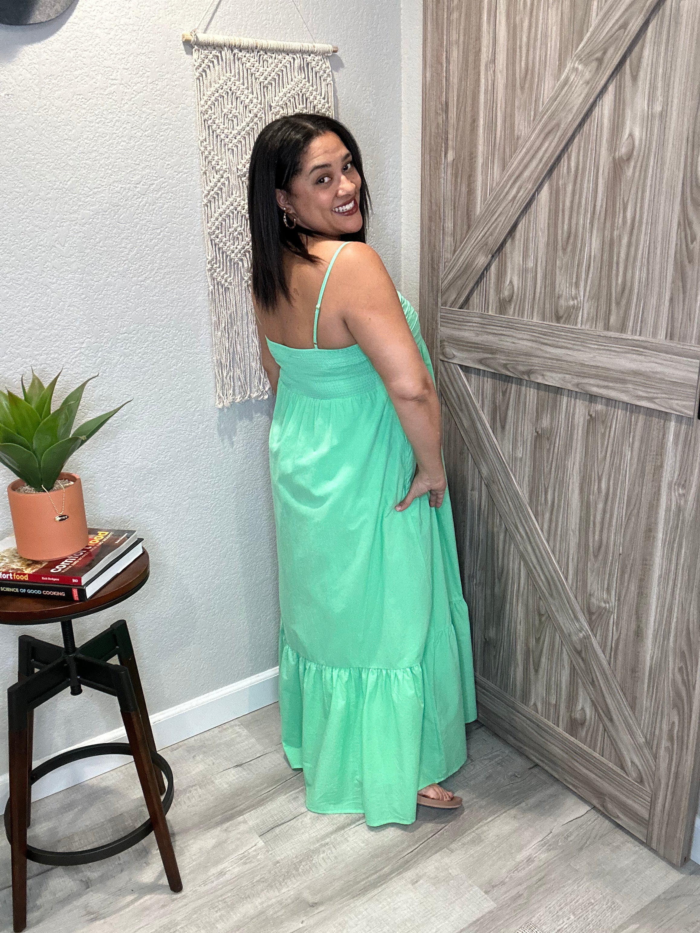 Saltwater Luxe Sea Green Flora Maxi Dress