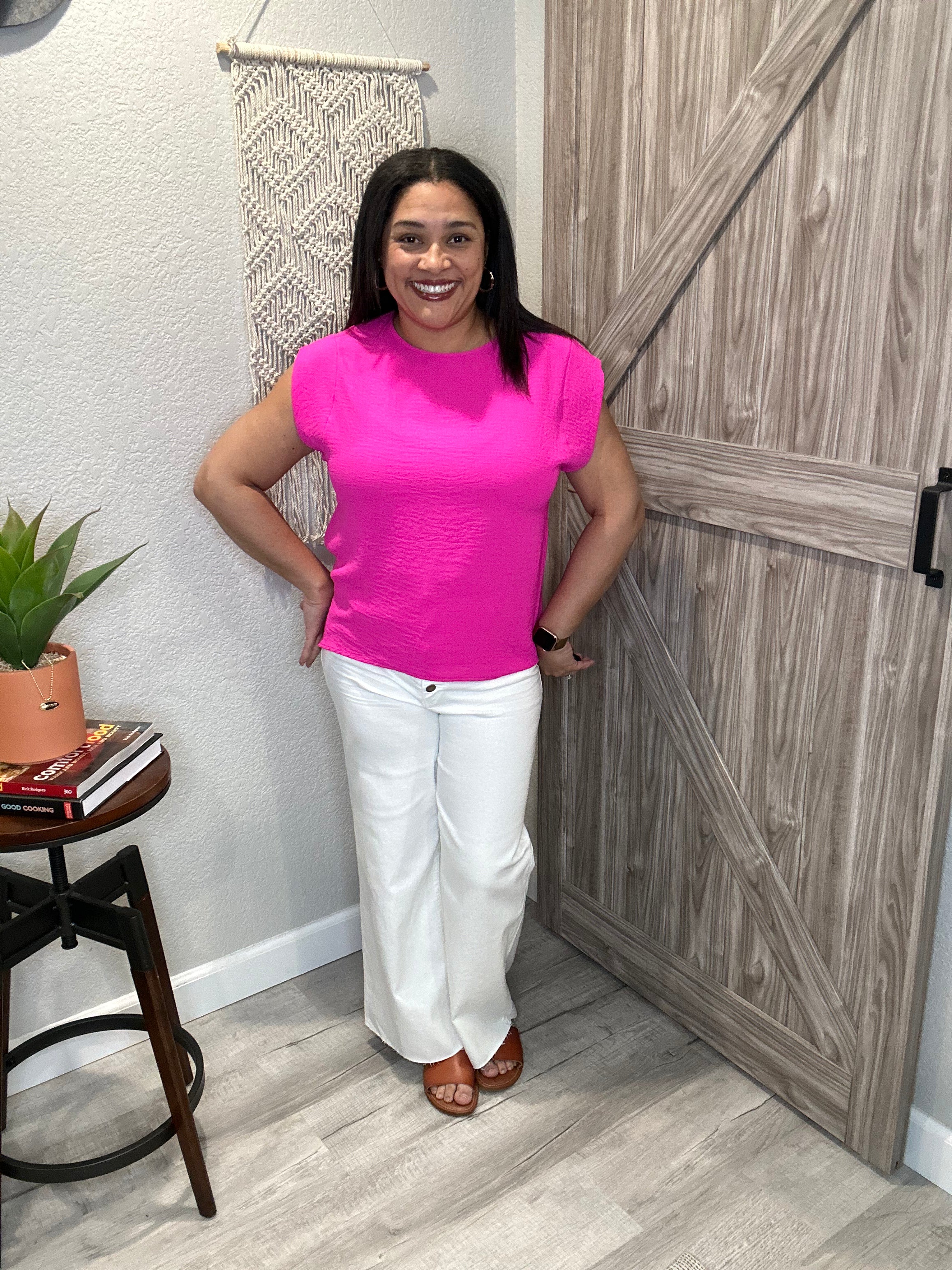 Summer Bright Easy Breezy Muscle Top