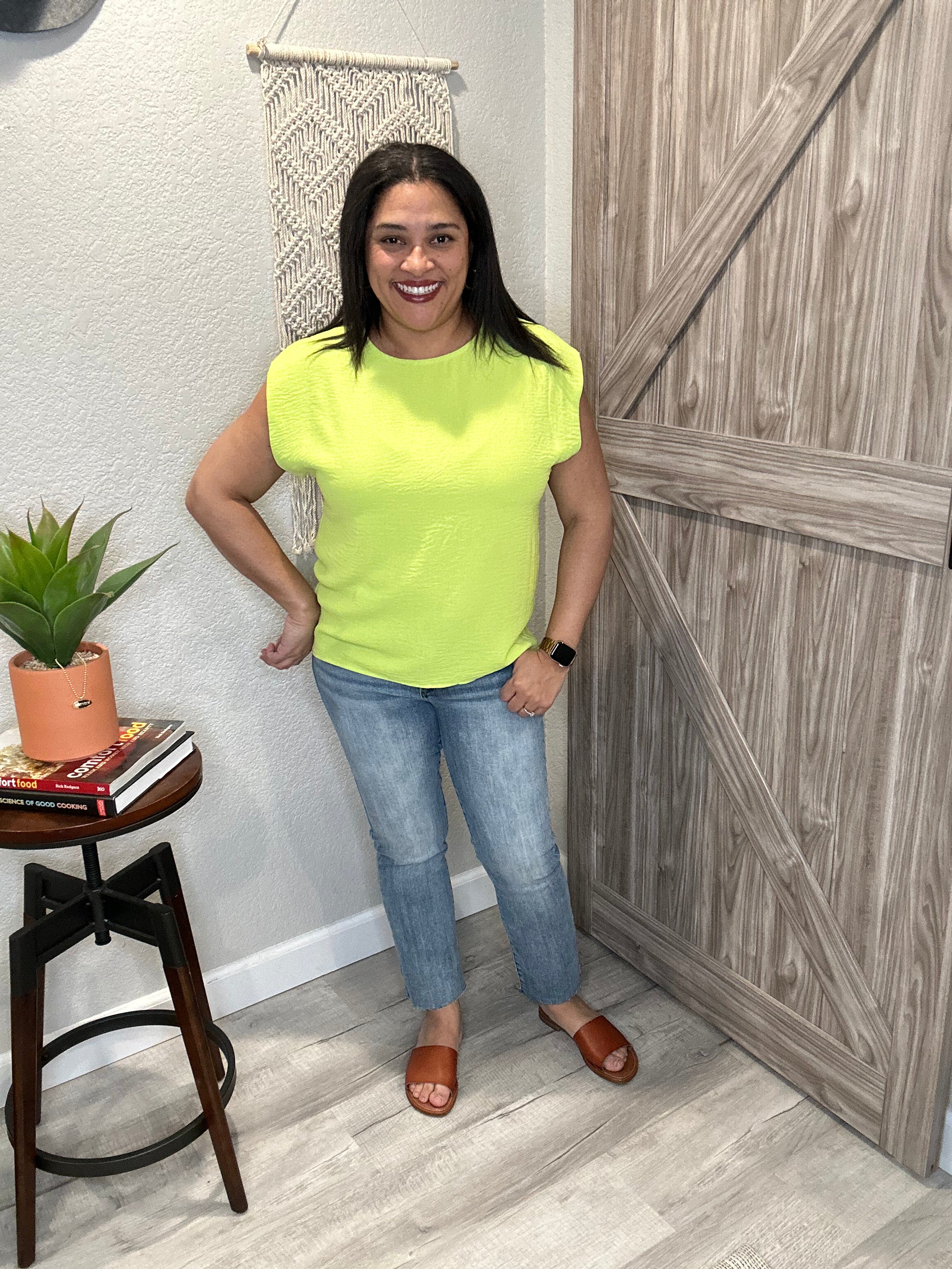 Summer Bright Easy Breezy Muscle Top