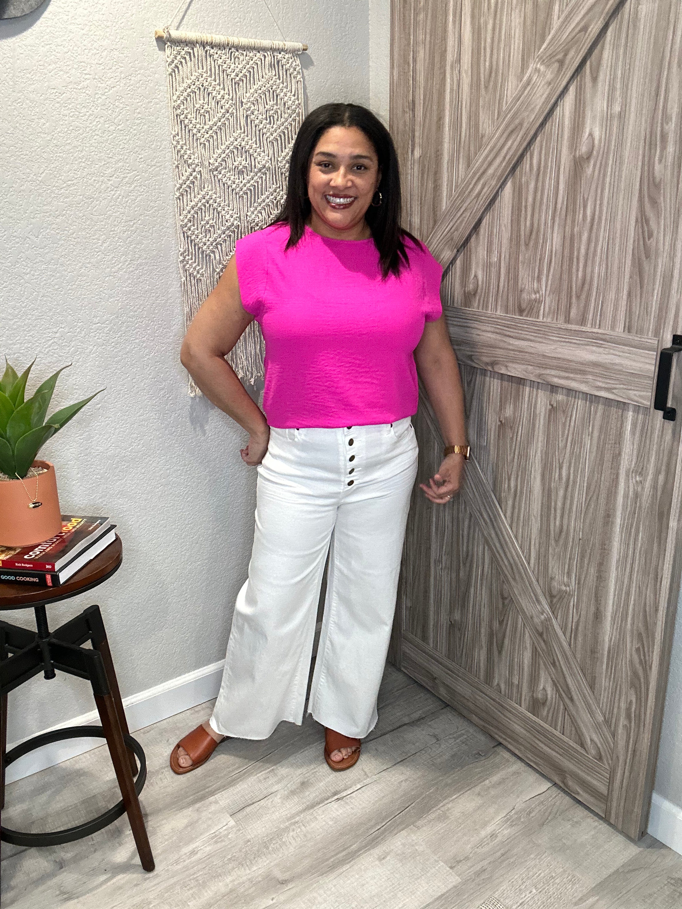 Summer Bright Easy Breezy Muscle Top