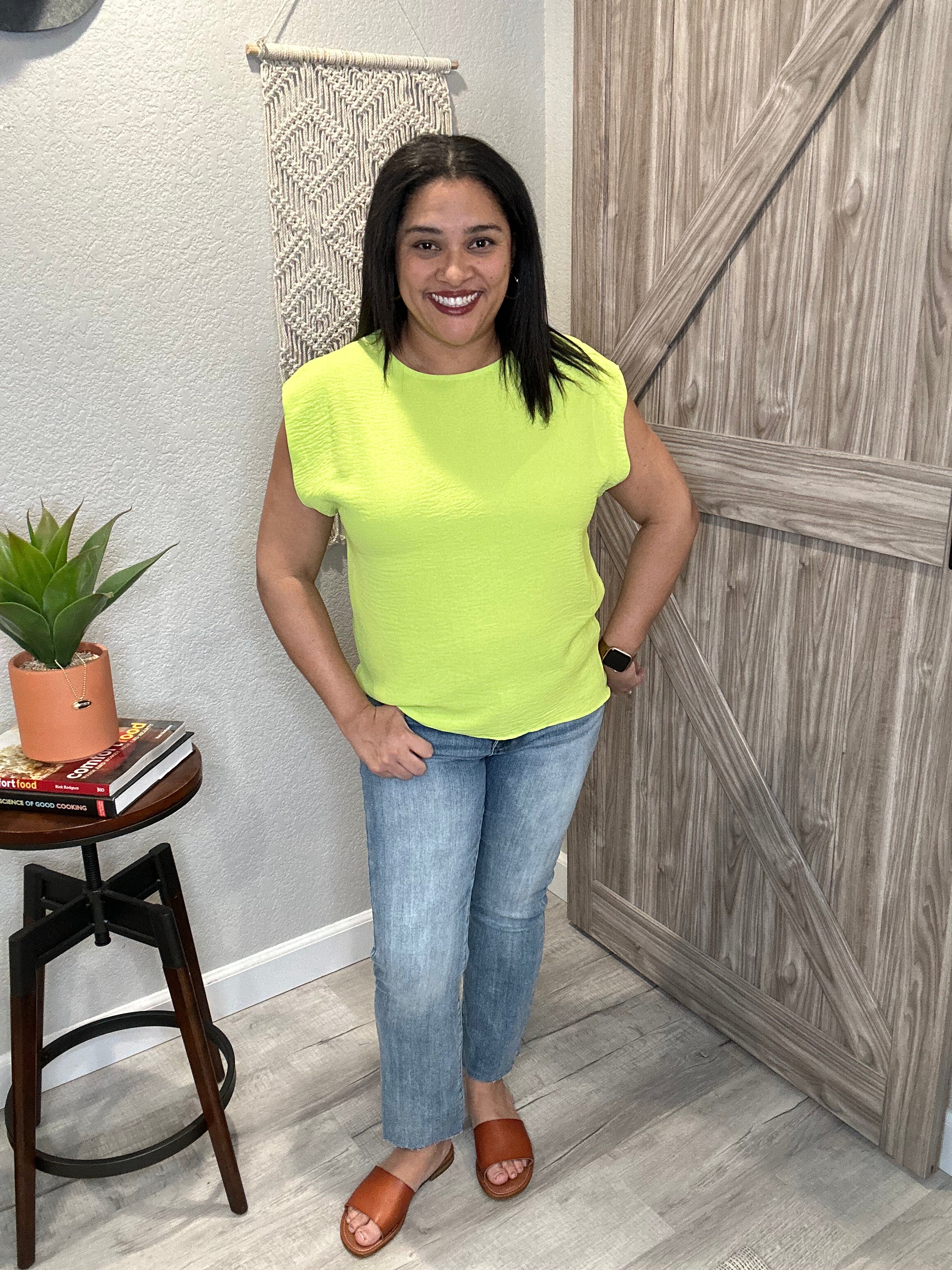 Summer Bright Easy Breezy Muscle Top