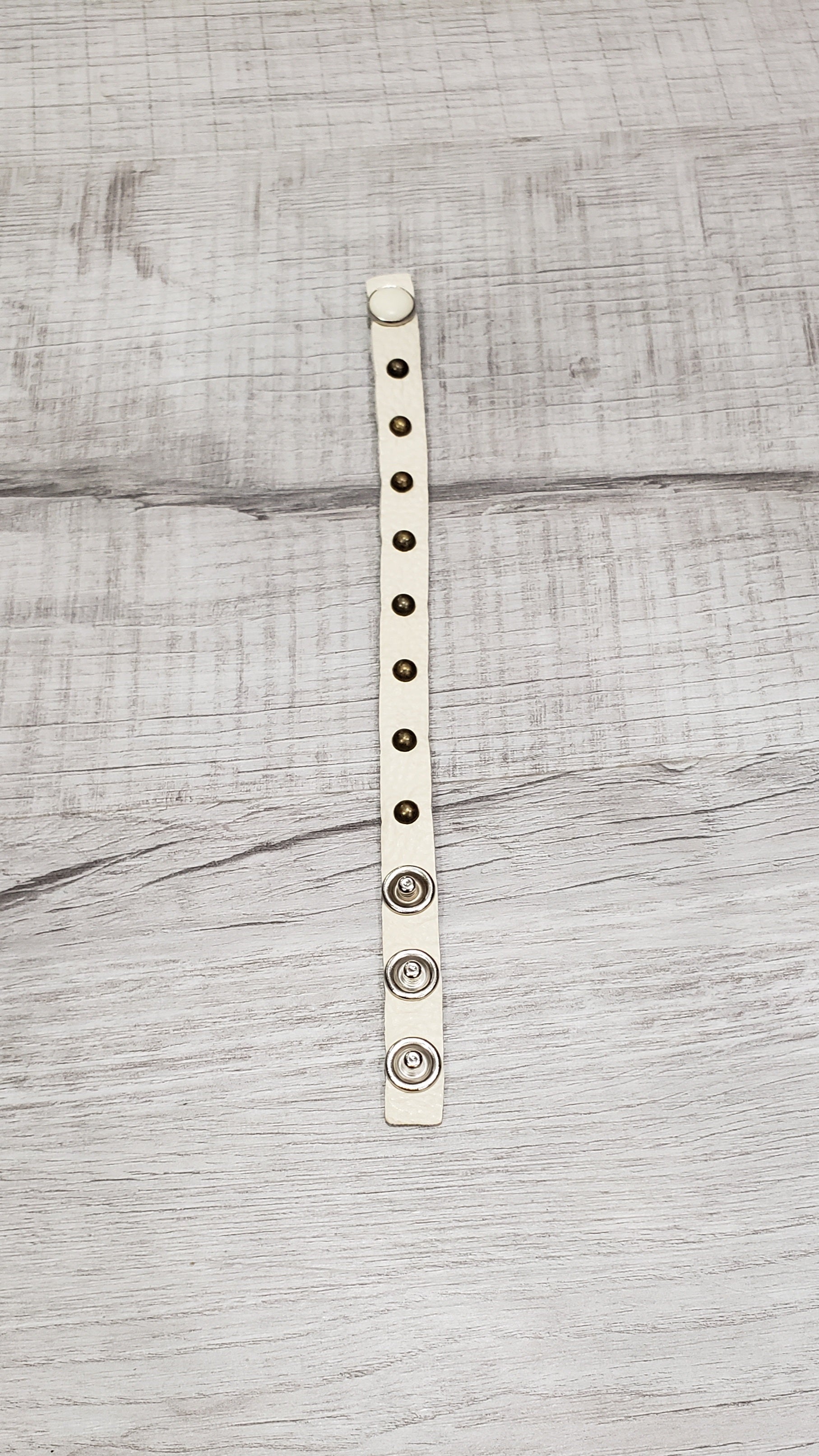 Leather Snap Bracelets with Grommets