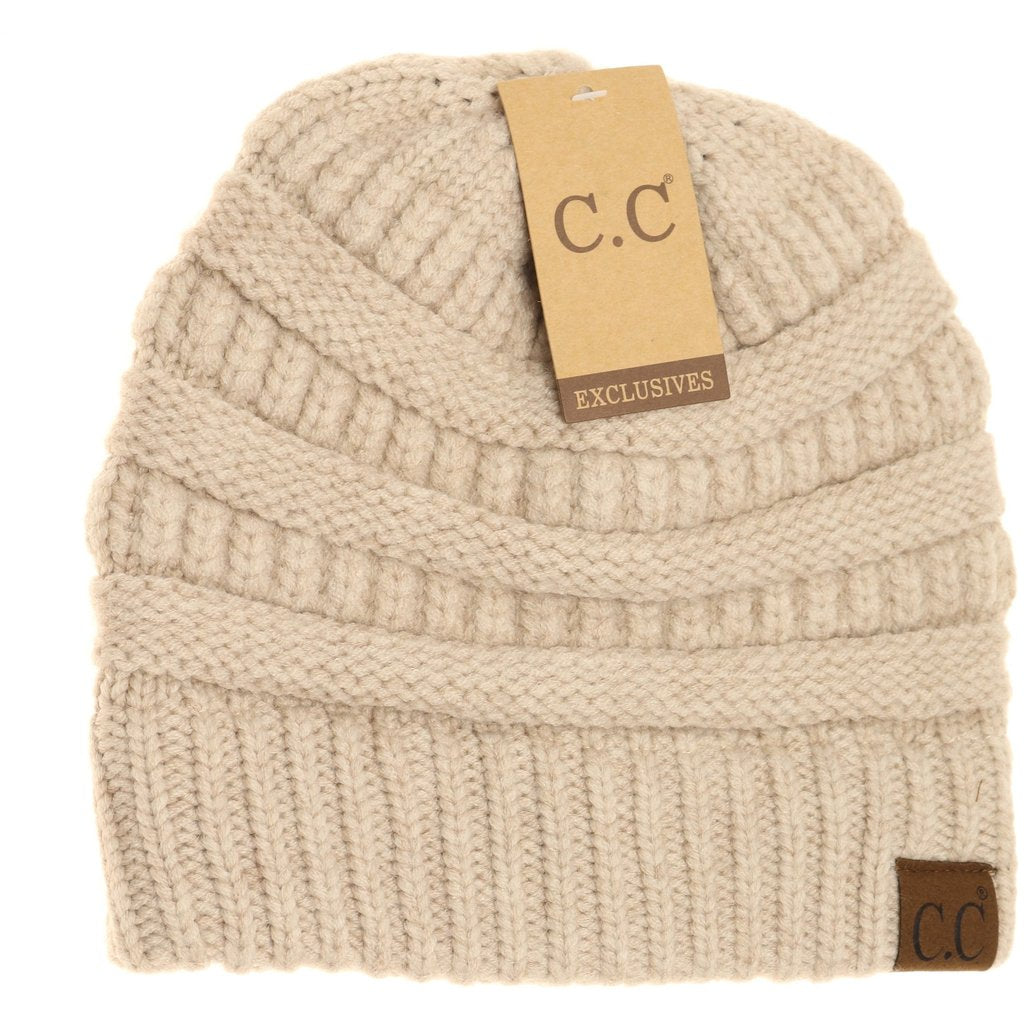 CC Beanie Mixed Soft Yarn Winter Beanie