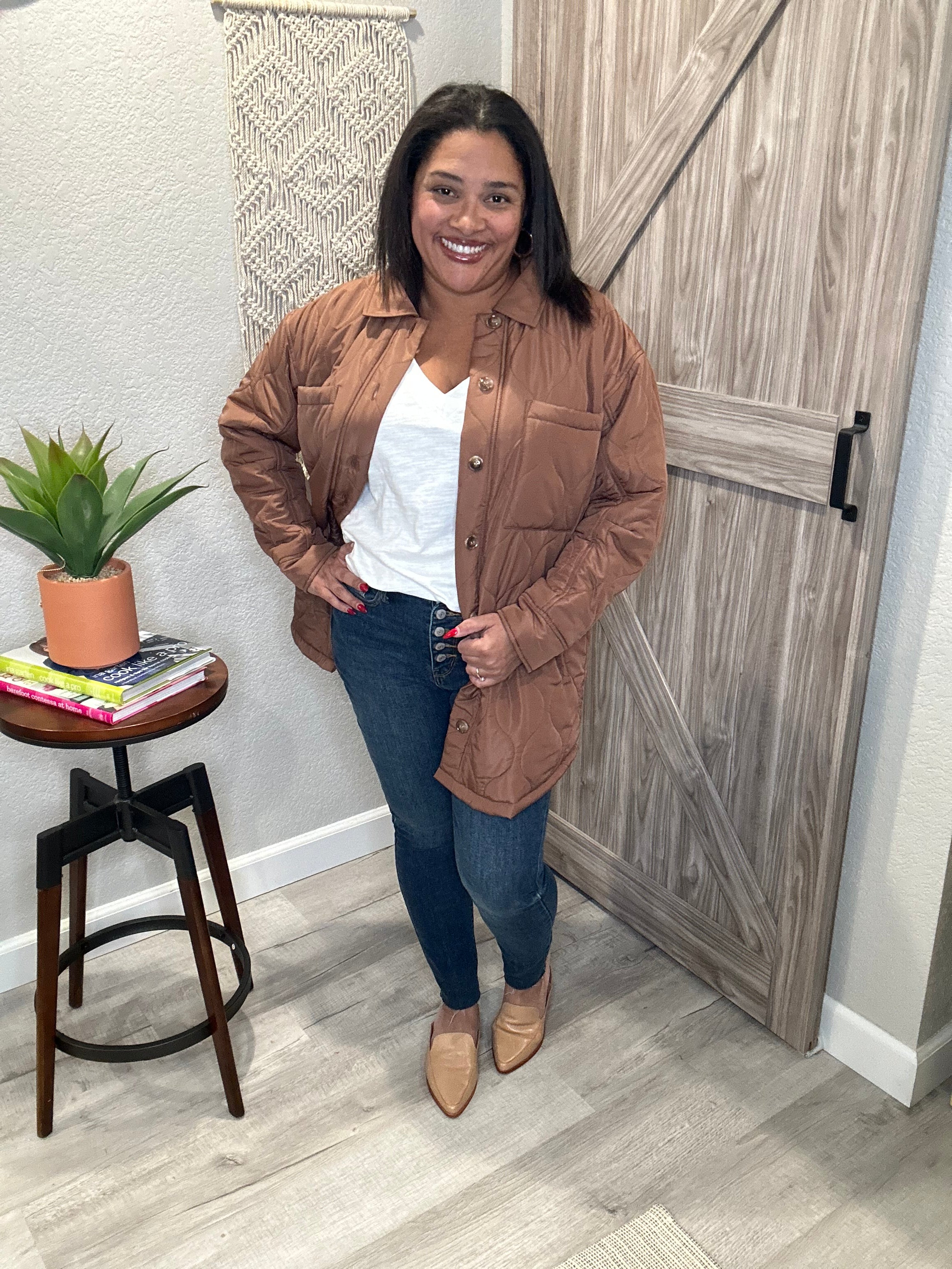 Saltwater Luxe Morrison Toffee Quilted Jacket
