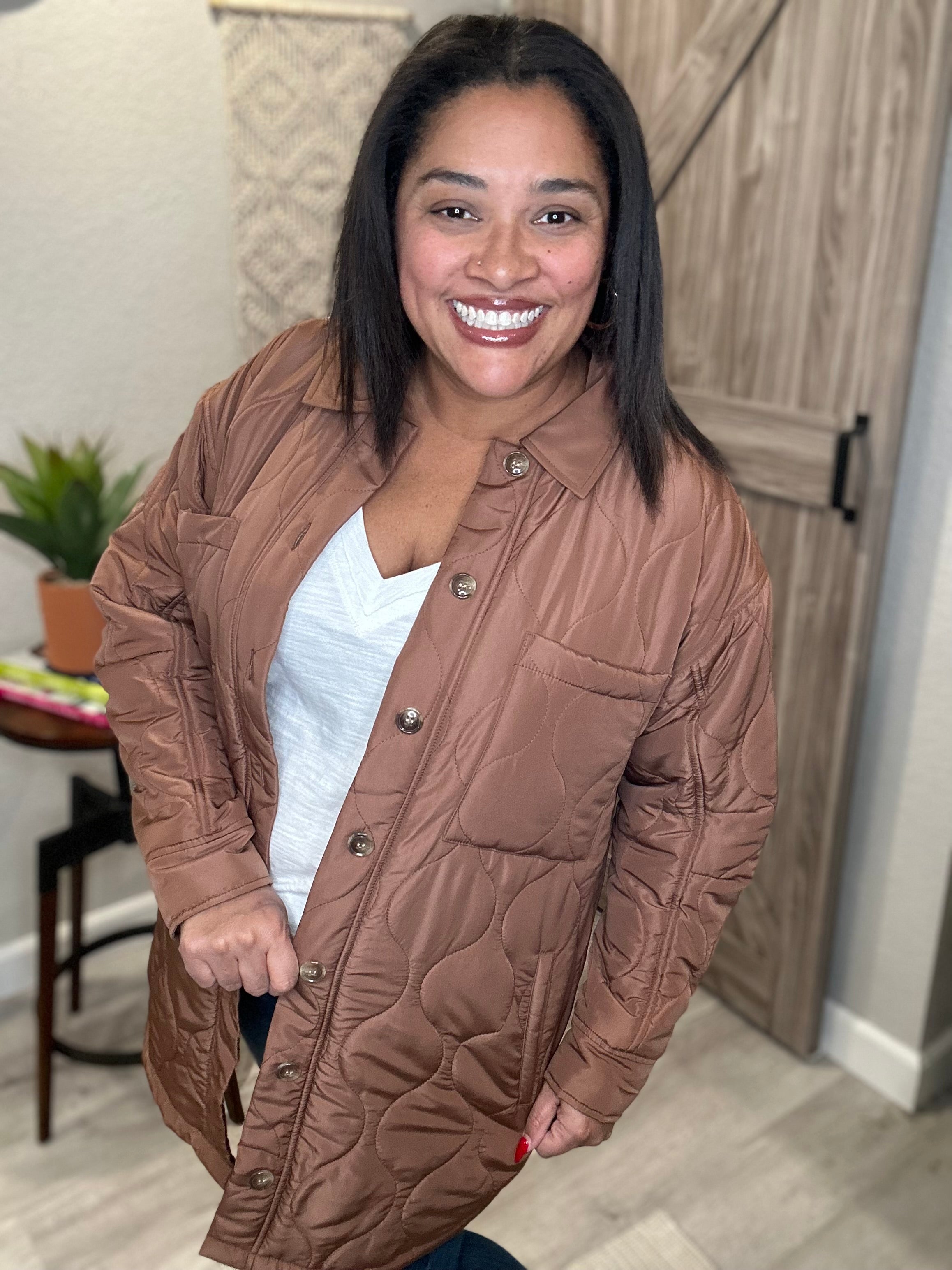 Saltwater Luxe Morrison Toffee Quilted Jacket