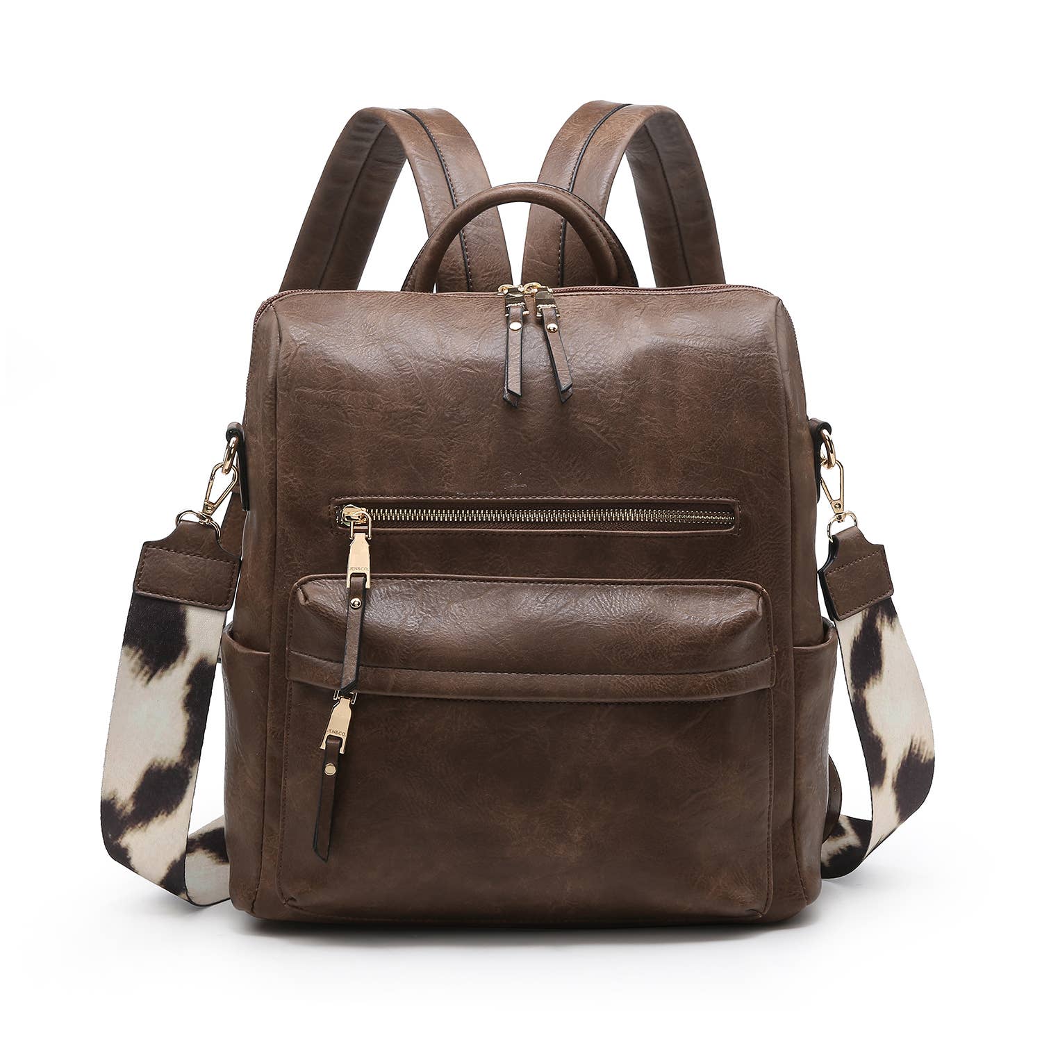 Chocolate Brown Amelia Convertible Backpack Handbag