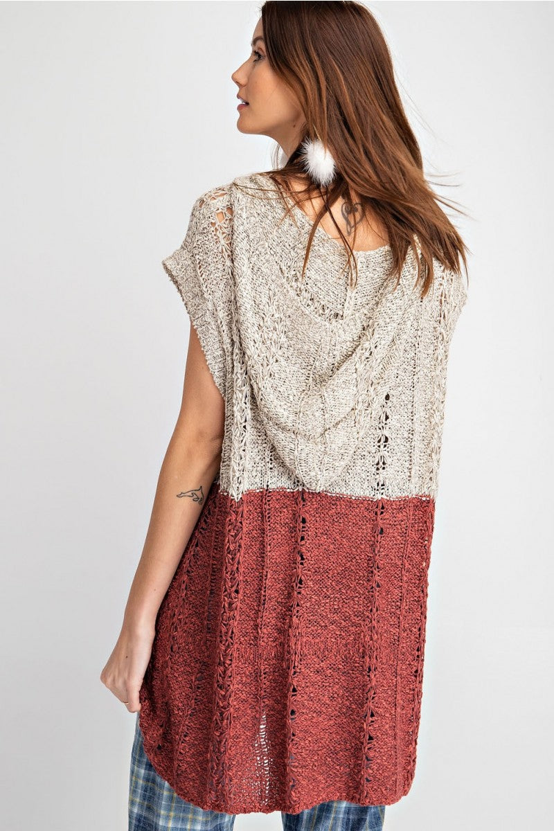 Oversized Slouchy Hoodie Pullover Knit Sweater Tunic