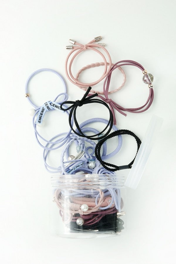 Fun Assorted Tub of Hair Elastic Ties