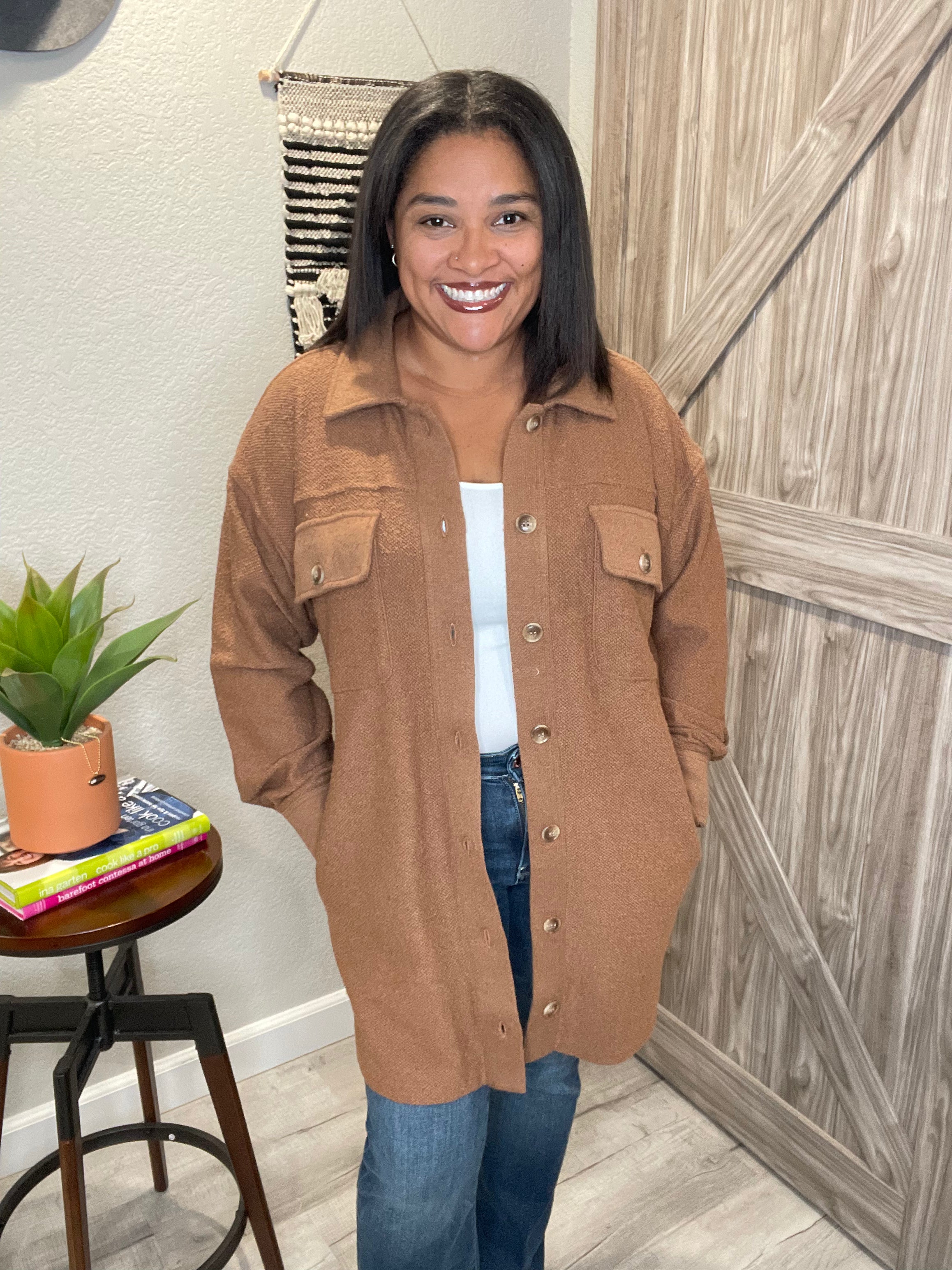 Saltwater Luxe Sienna Button Up Oversized Shacket