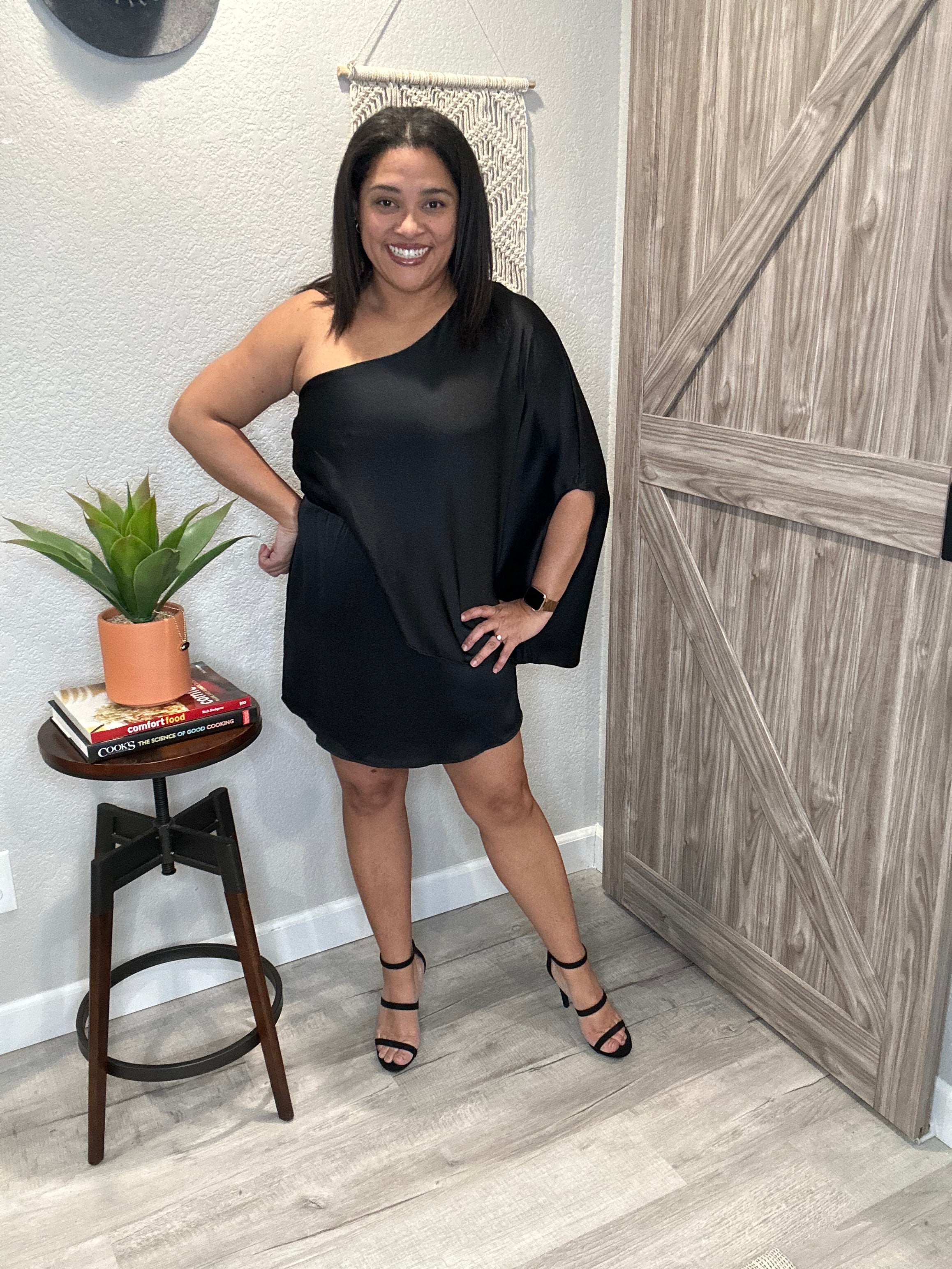 Girl's Night One Shoulder Mini Dress