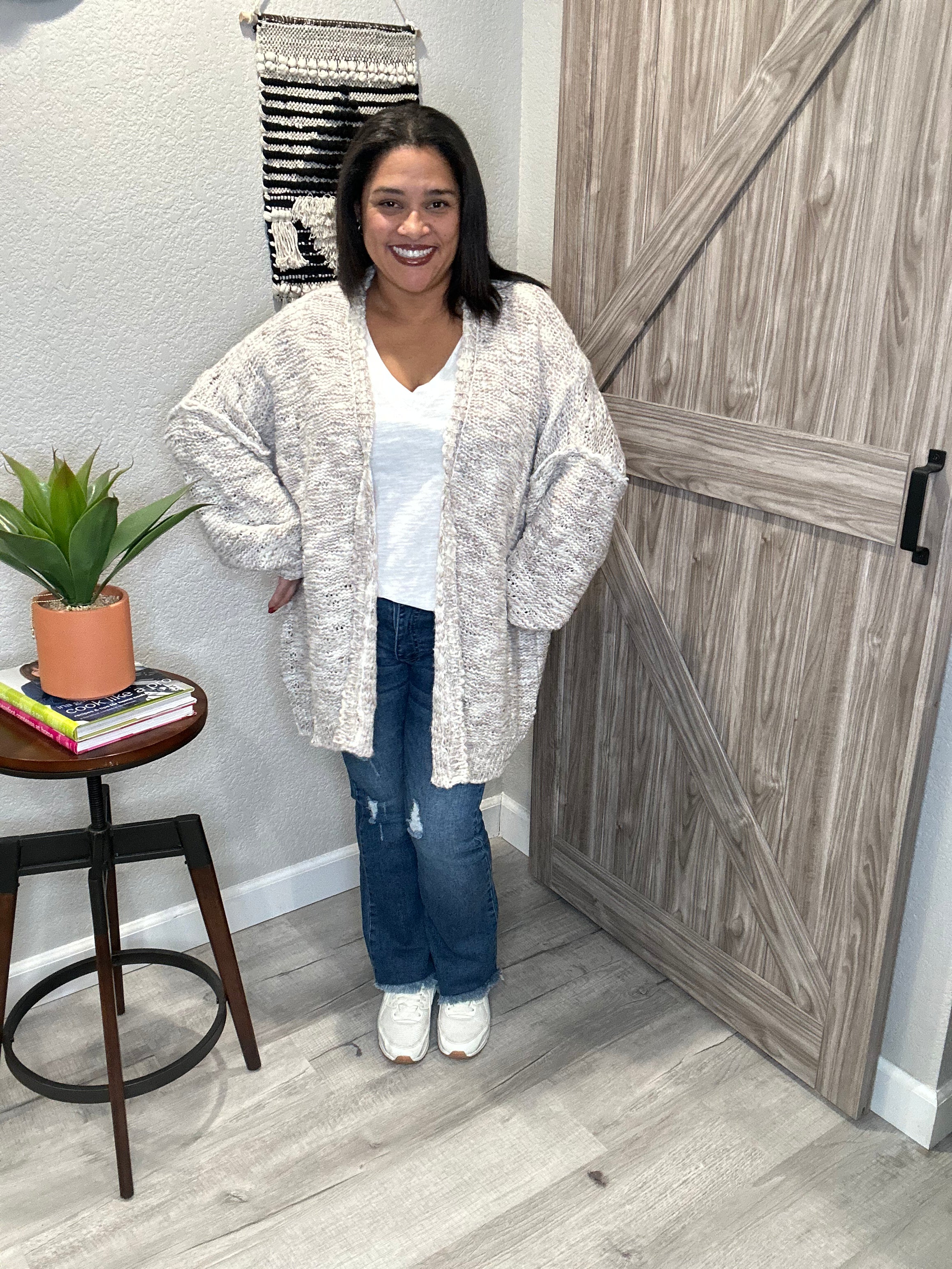 Saltwater Luxe Rise Loose Knit Open Cardigan