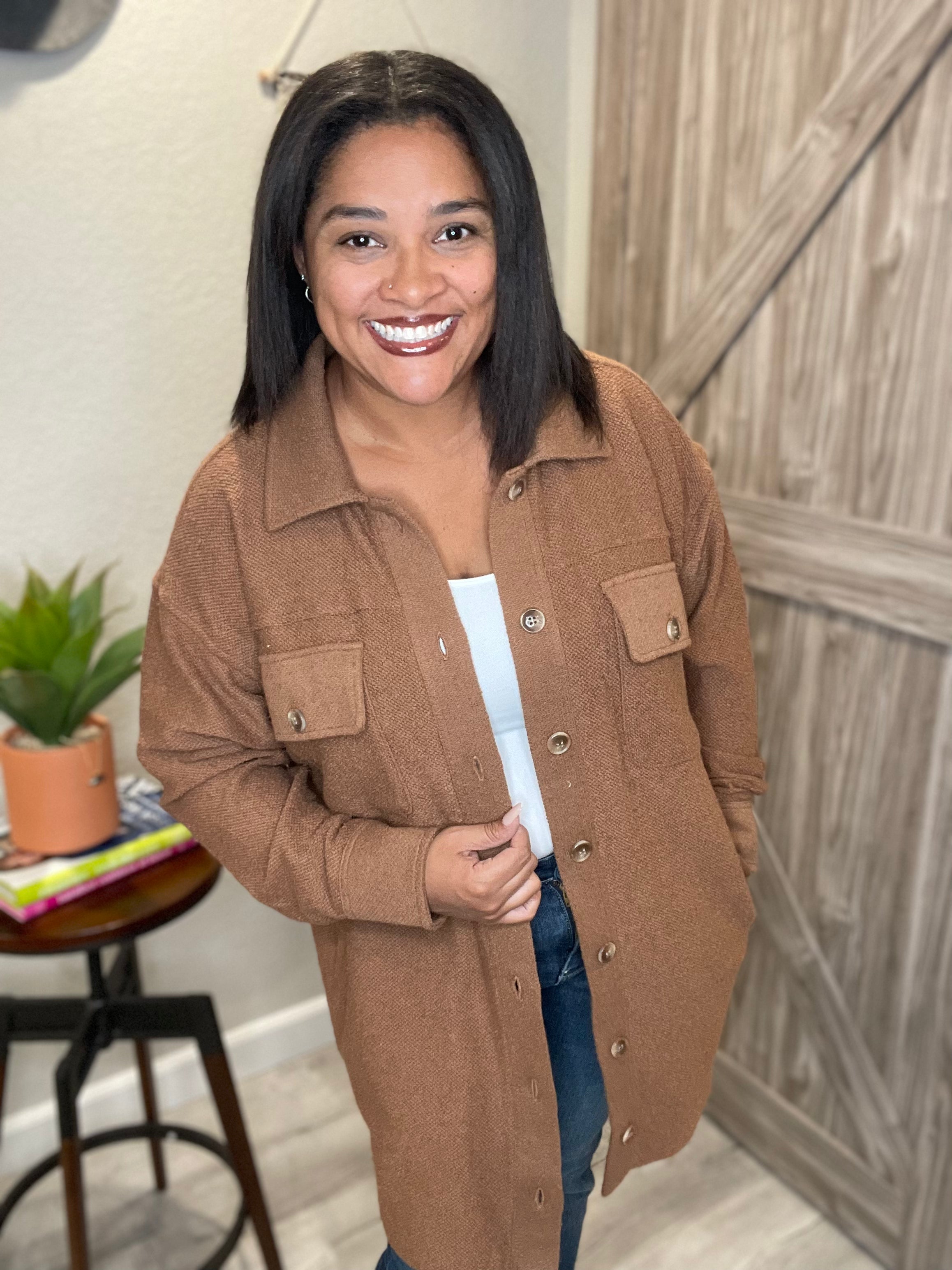 Saltwater Luxe Sienna Button Up Oversized Shacket