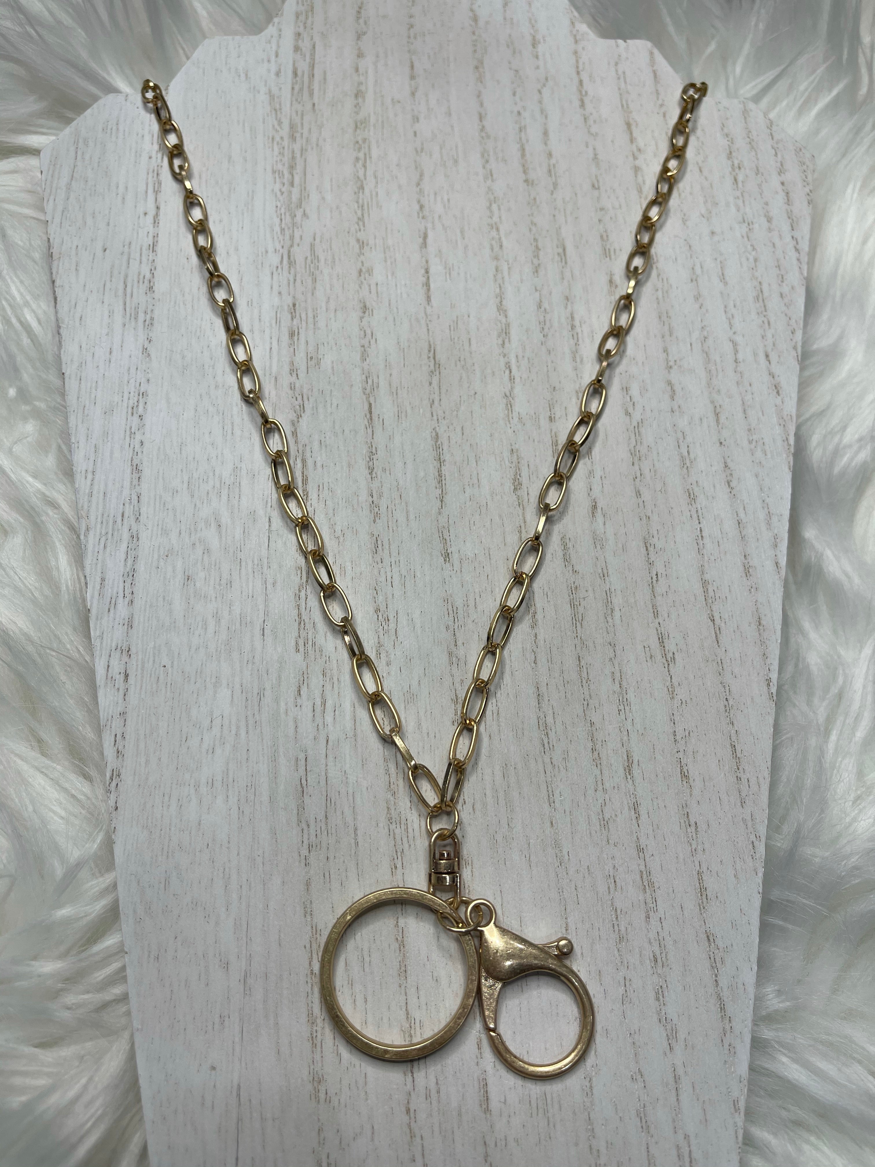 Long Lanyard Chain Necklace