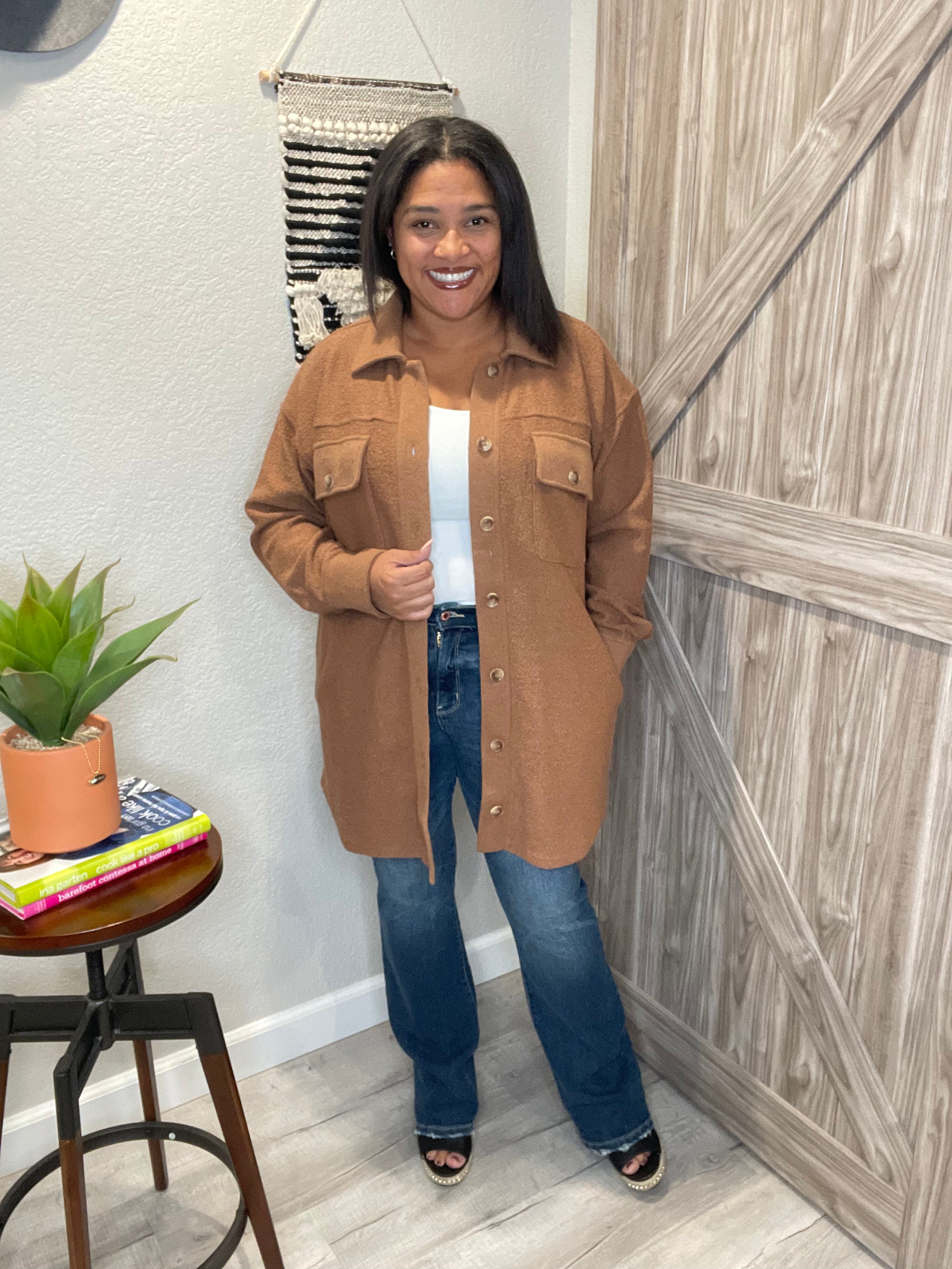 Saltwater Luxe Sienna Button Up Oversized Shacket