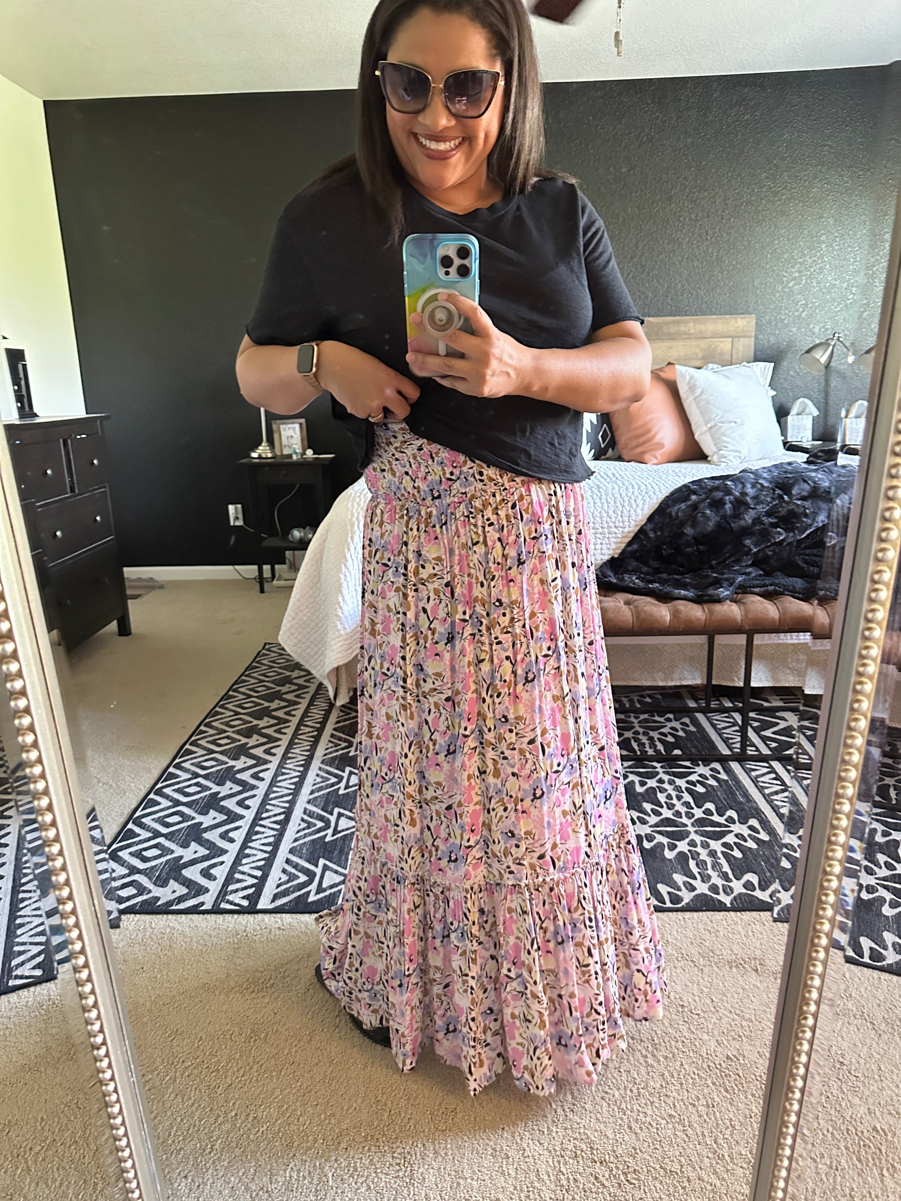 Saltwater Luxe Davi Convertible Floral Maxi Skirt