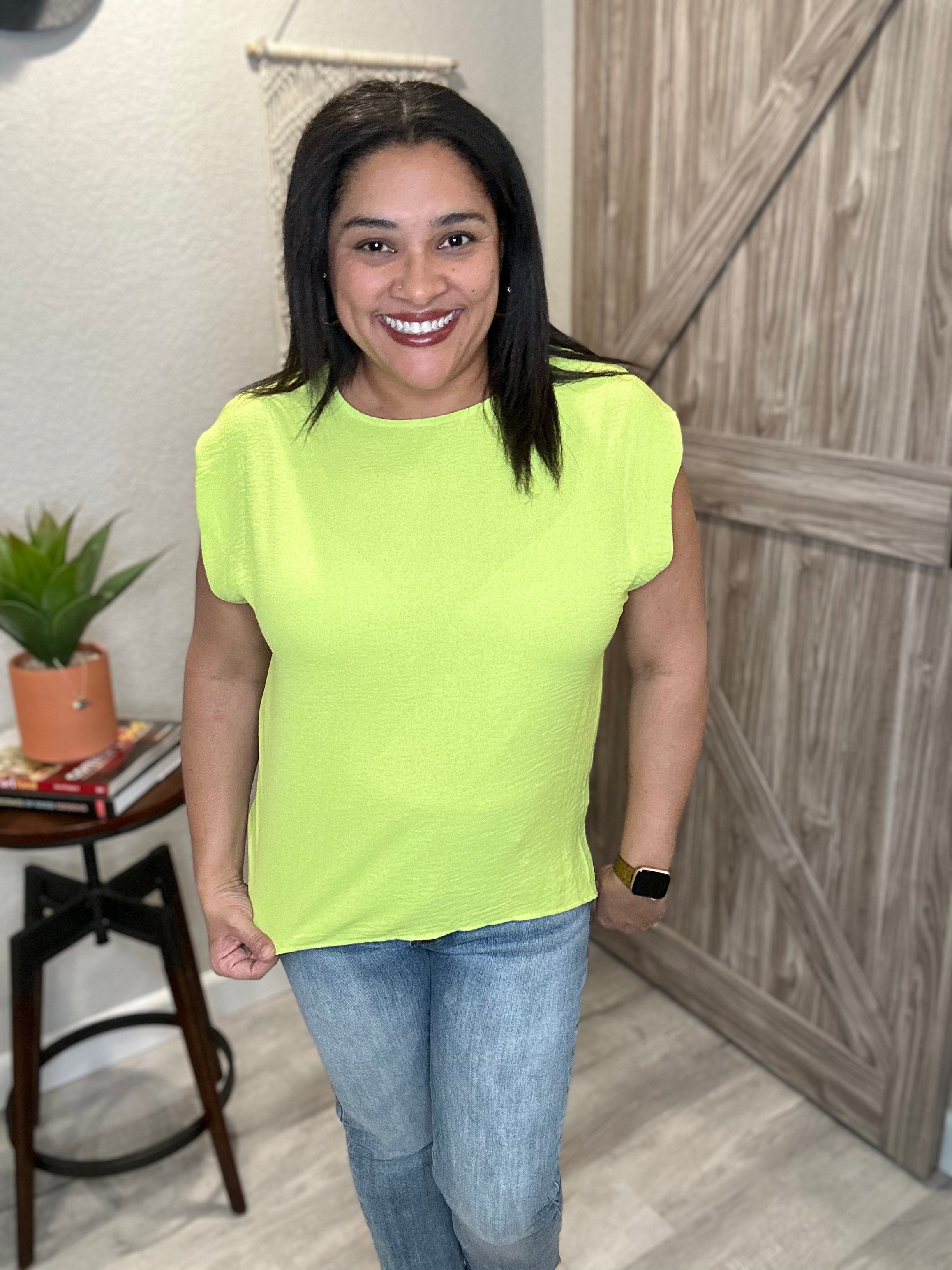 Summer Bright Easy Breezy Muscle Top