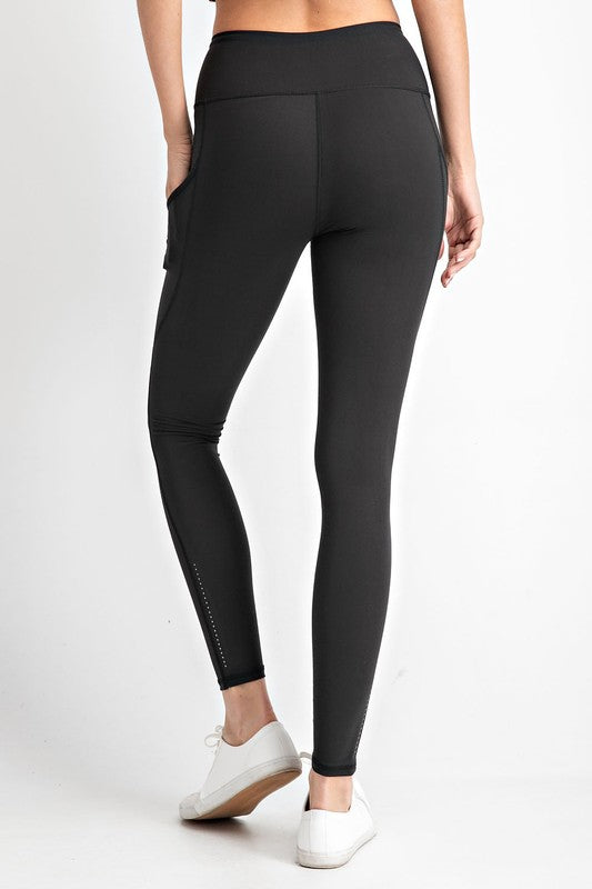 Perfect 7/8 Black Athletic Workout Leggings