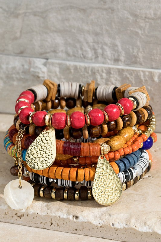 Sandstone Assorted Set of 10 Bracelets