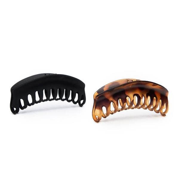 Recycled Plastic Large Dome Claw Clips 2pc