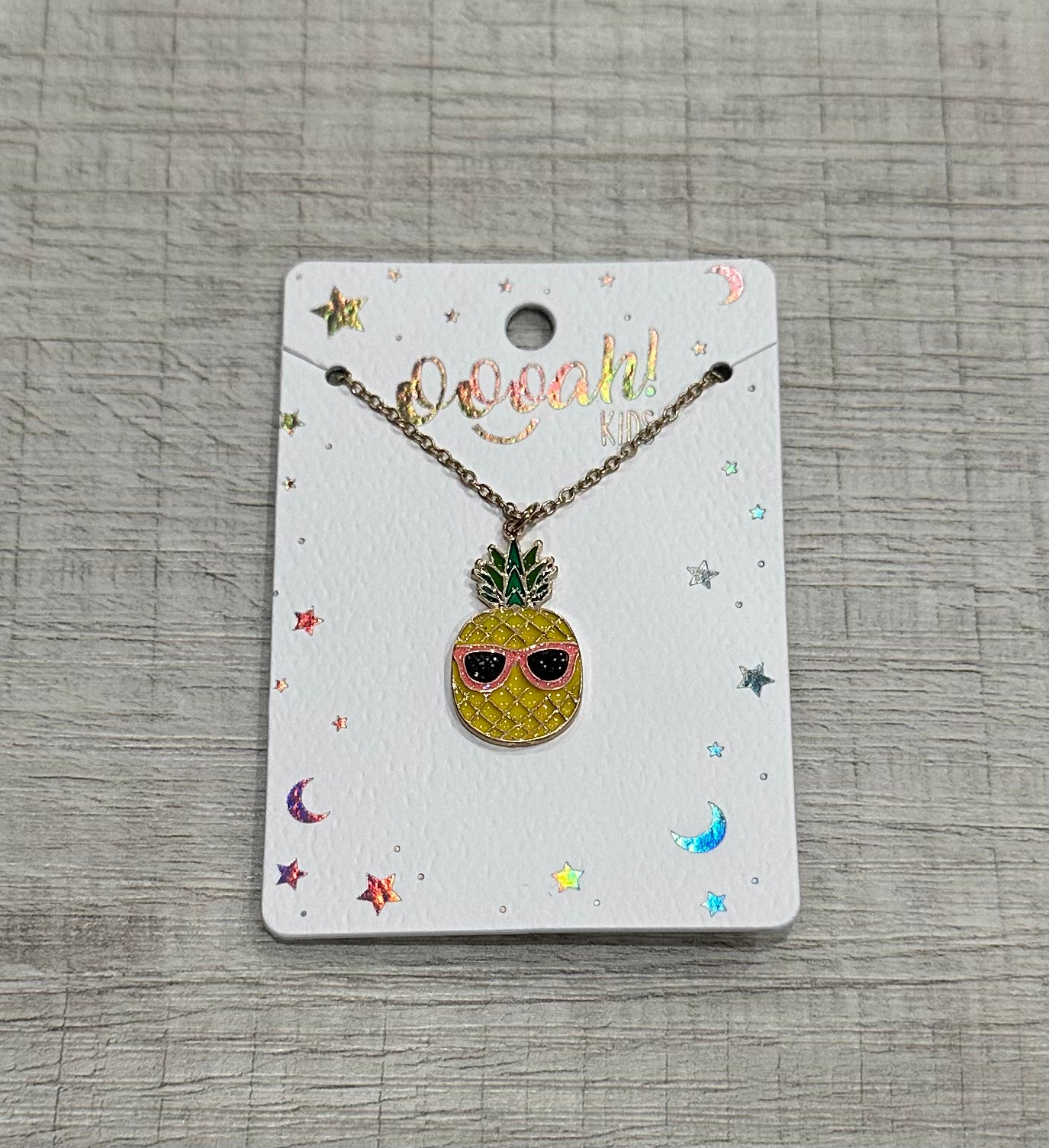 Children’s Sunny Pineapple Gold Dipped Necklace