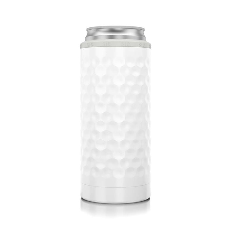 SIC Slim Can Cooler Dimpled Golf